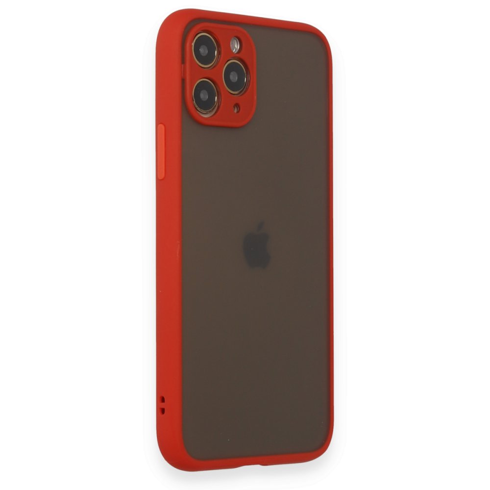 iPhone 11 Pro Kılıf Montreal Silikon Kapak - Kırmızı