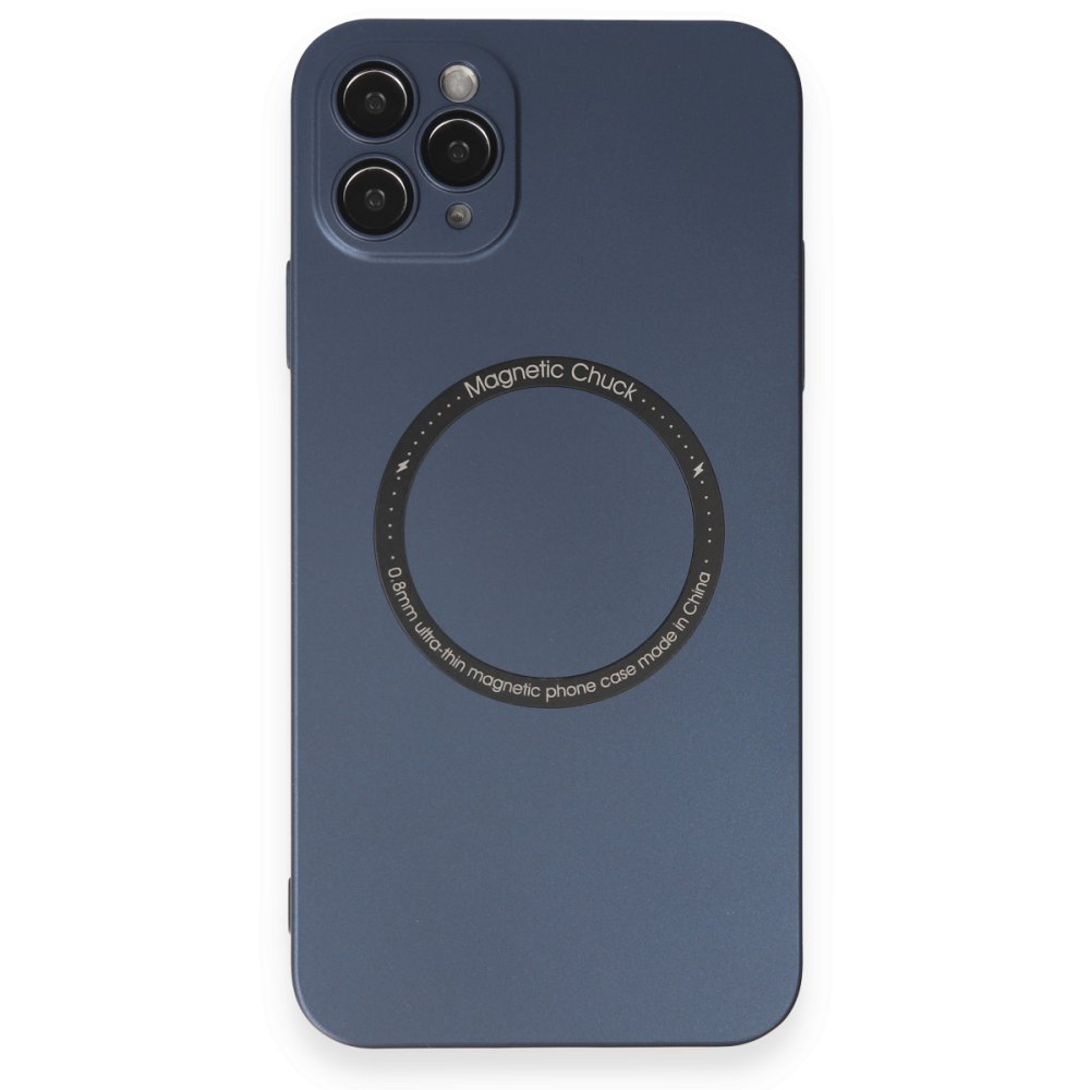 iPhone 11 Pro Max Kılıf Jack Magneticsafe Lens Silikon - Lacivert iPhone 11 Pro Max Kılıf Jack Magneticsafe Lens Silikon - Lacivert
