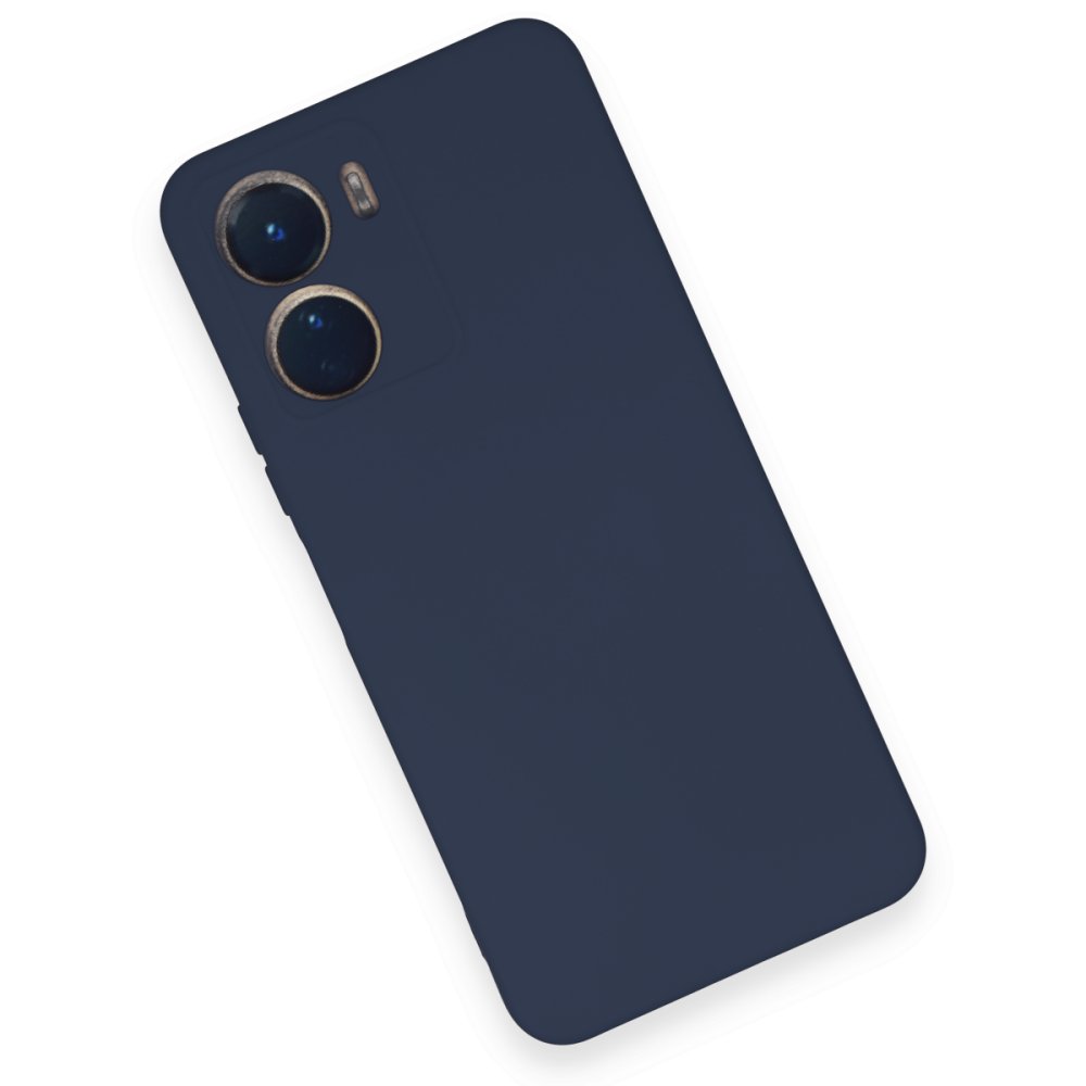 Vivo Y16 Kılıf Nano içi Kadife Silikon - Lacivert Vivo Y16 Kılıf Nano içi Kadife Silikon - Lacivert