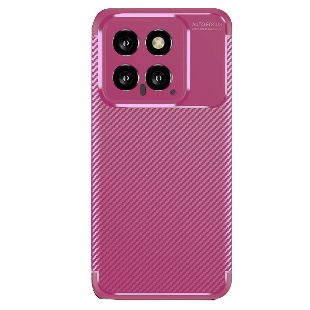 Xiaomi Mi 14T Kılıf Auto Focus Karbon Kapak - Pembe Xiaomi Mi 14T Kılıf Auto Focus Karbon Kapak - Pembe