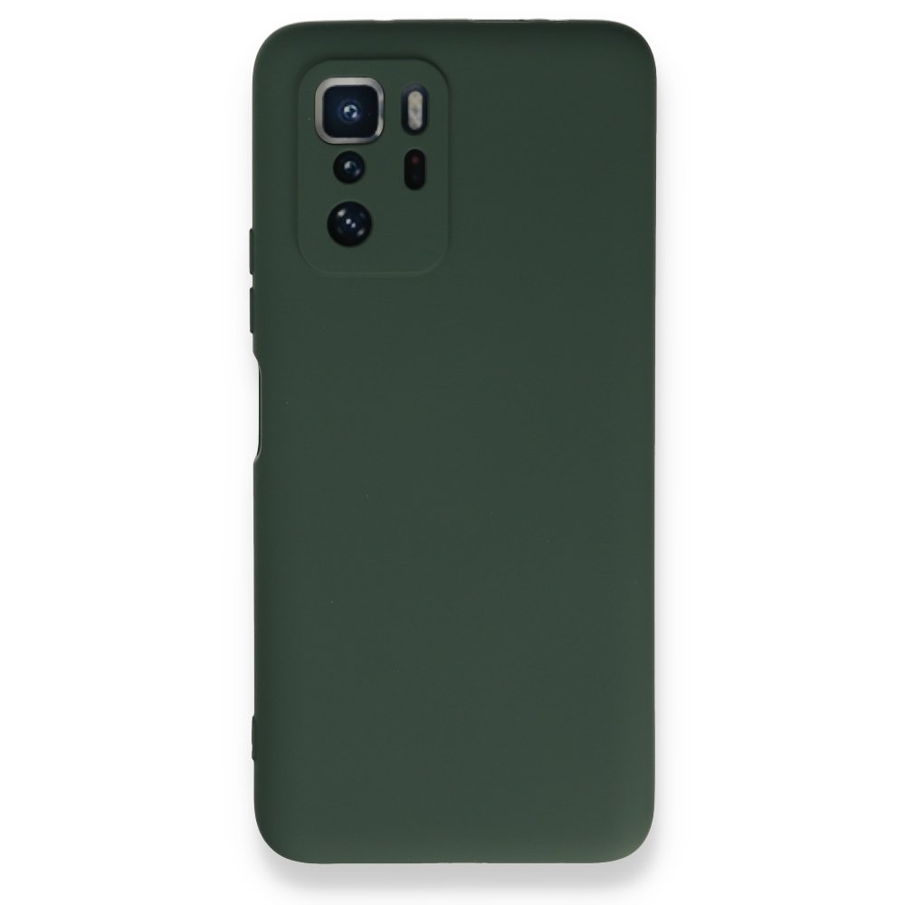  Xiaomi Poco X3 GT Kılıf Nano içi Kadife Silikon - Koyu Yeşil