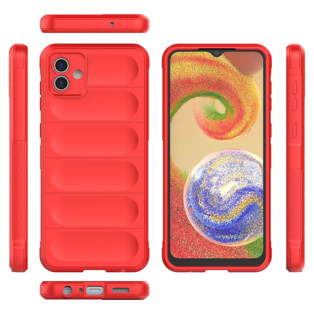  Samsung Galaxy A04 Kılıf Optimum Silikon - Kırmızı