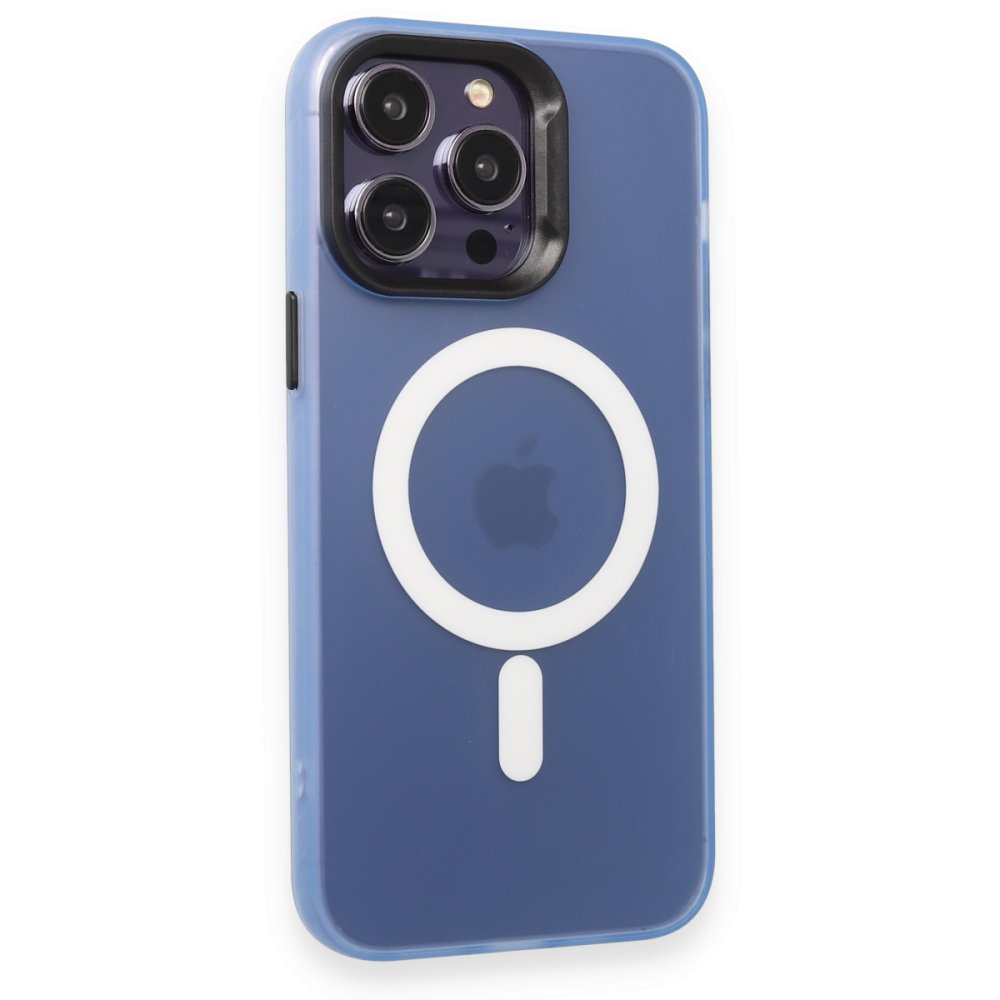Joko iPhone 13 Pro Max Kılıf Mateks Magsafe Kapak - Sierra Blue