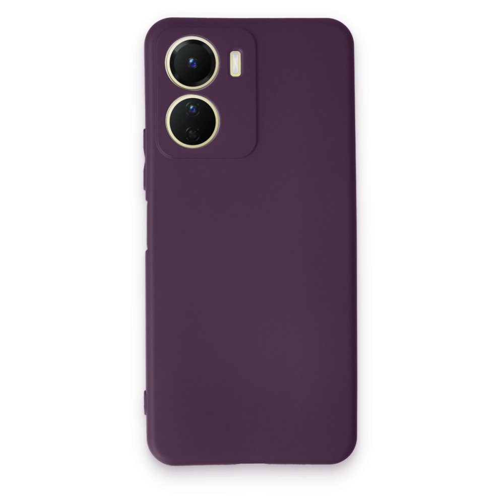  Vivo Y16 Kılıf First Silikon - Mor