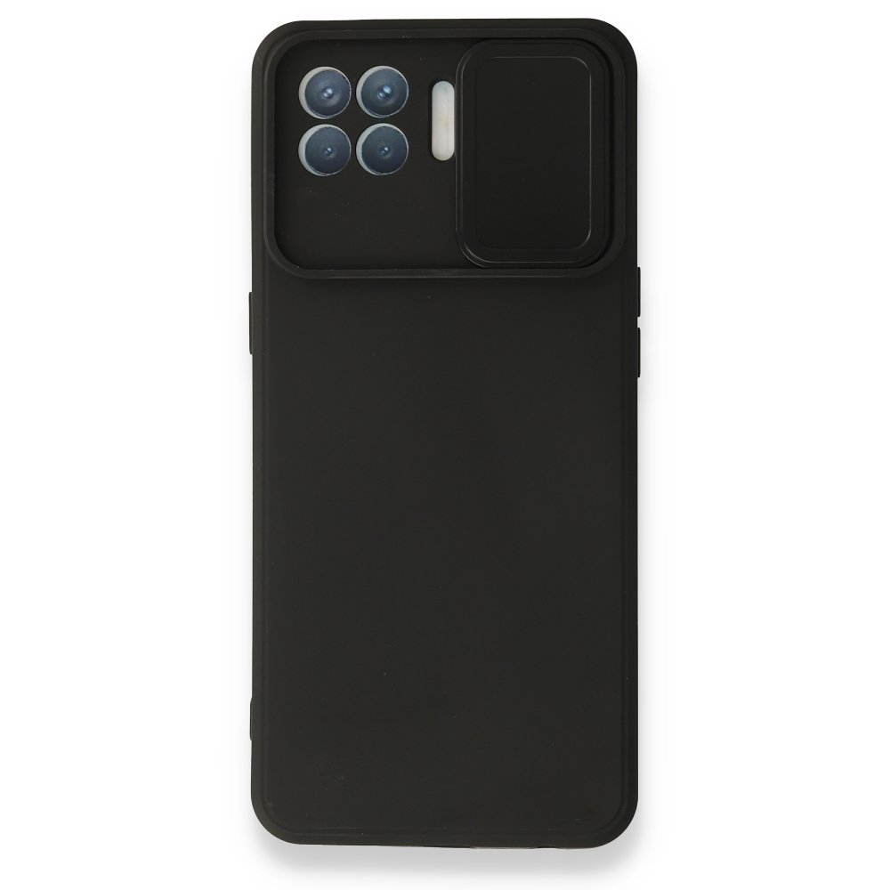  Oppo Reno 4 Lite Kılıf Color Lens Silikon - Siyah