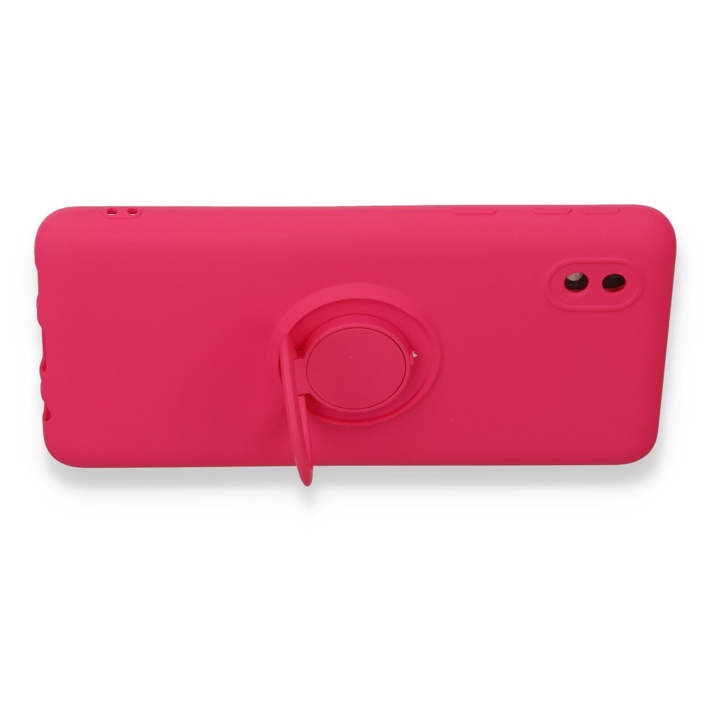  Samsung Galaxy A01 Core Kılıf Viktor Yüzüklü Silikon - Pembe
