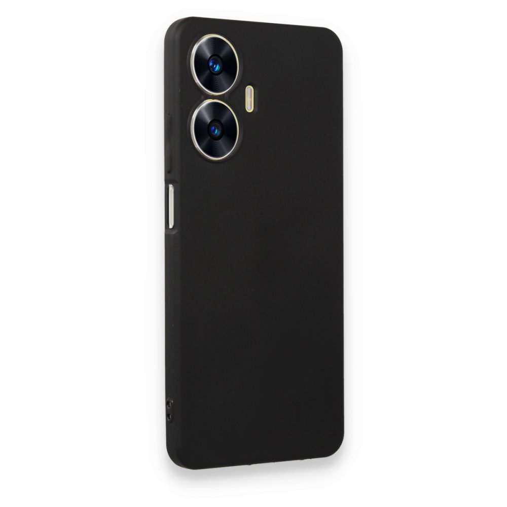  Realme C55 Kılıf First Silikon - Siyah