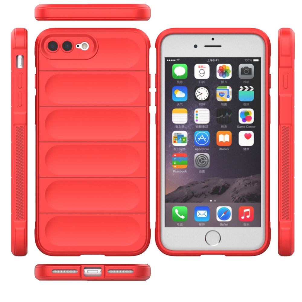 iPhone 8 Plus Kılıf Optimum Silikon - Kırmızı iPhone 8 Plus Kılıf Optimum Silikon - Kırmızı