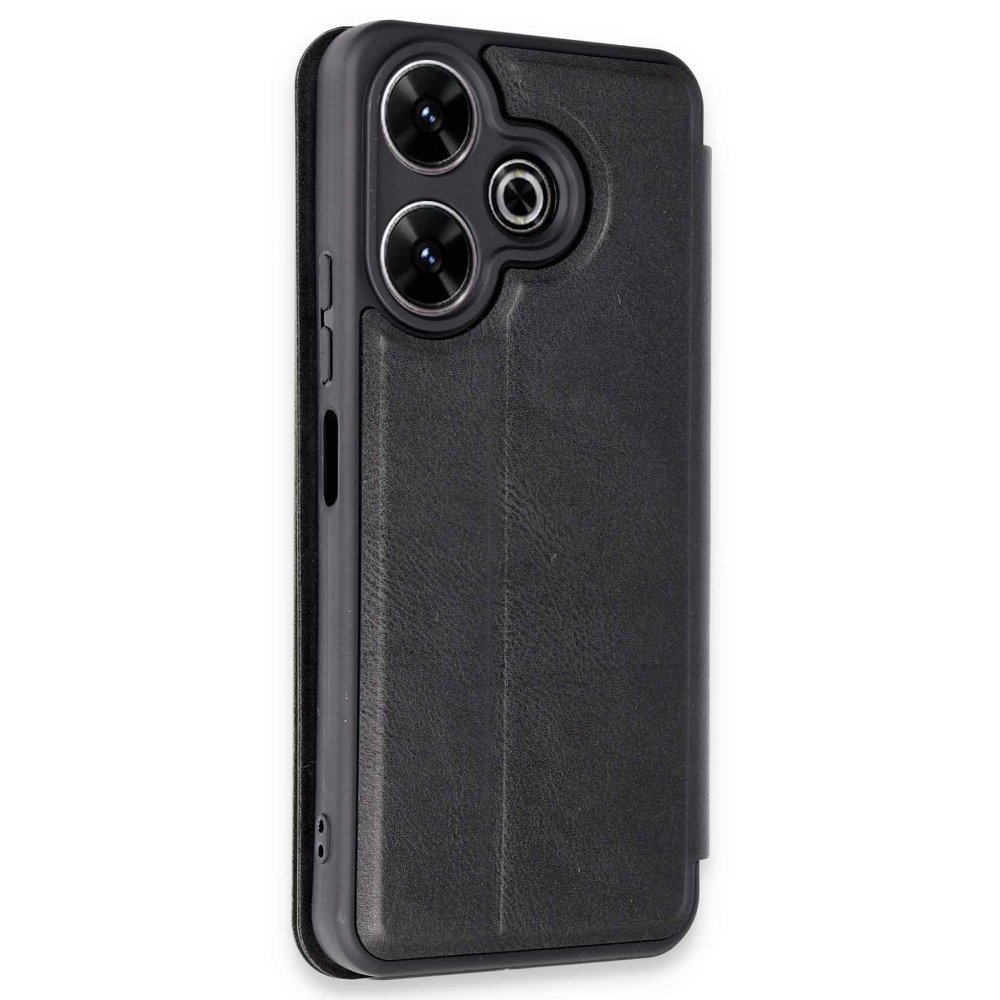 Redmi 13 4G Kılıf Flip Cover - Siyah