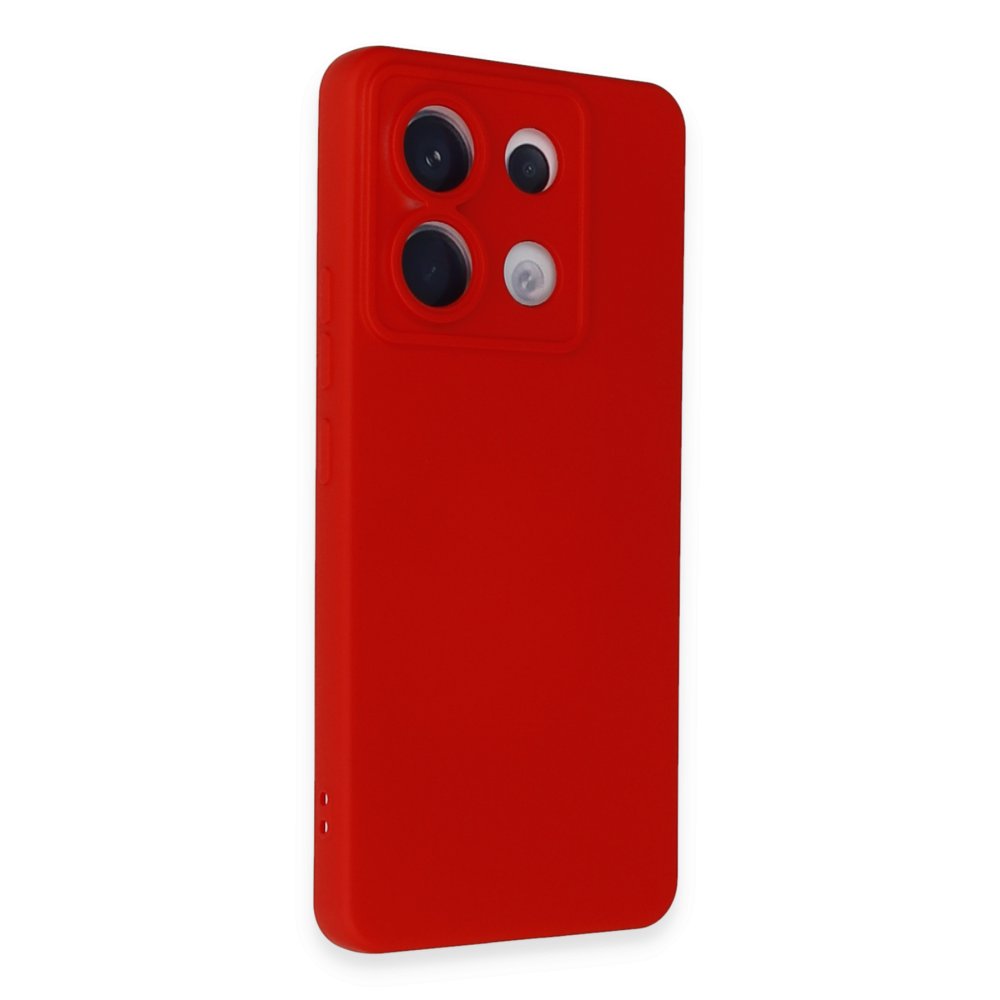 Redmi Note 13 Pro 5G Kılıf Nano içi Kadife Silikon - Kırmızı Redmi Note 13 Pro 5G Kılıf Nano içi Kadife Silikon - Kırmızı