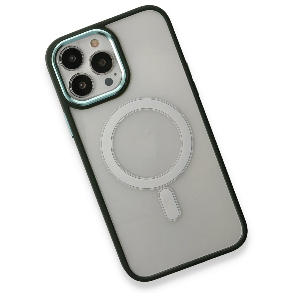  iPhone 14 Pro Max Kılıf Room Magneticsafe Silikon - Köknar Yeşili