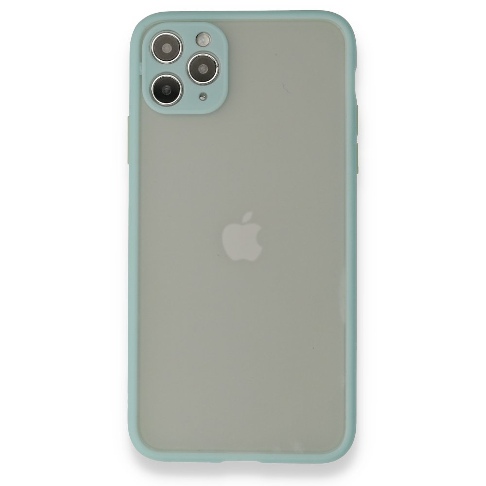  iPhone 12 Pro Max Kılıf Montreal Silikon Kapak - Turkuaz