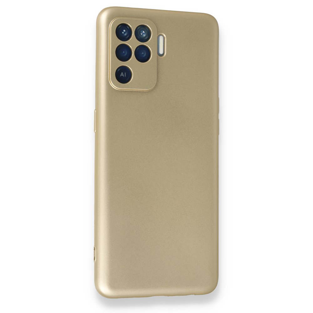  Oppo Reno 5 Lite Kılıf First Silikon - Gold