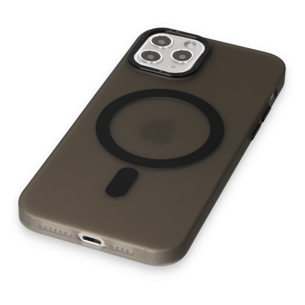  iPhone 11 Pro Kılıf Lodos Magneticsafe Mat Kapak - Siyah