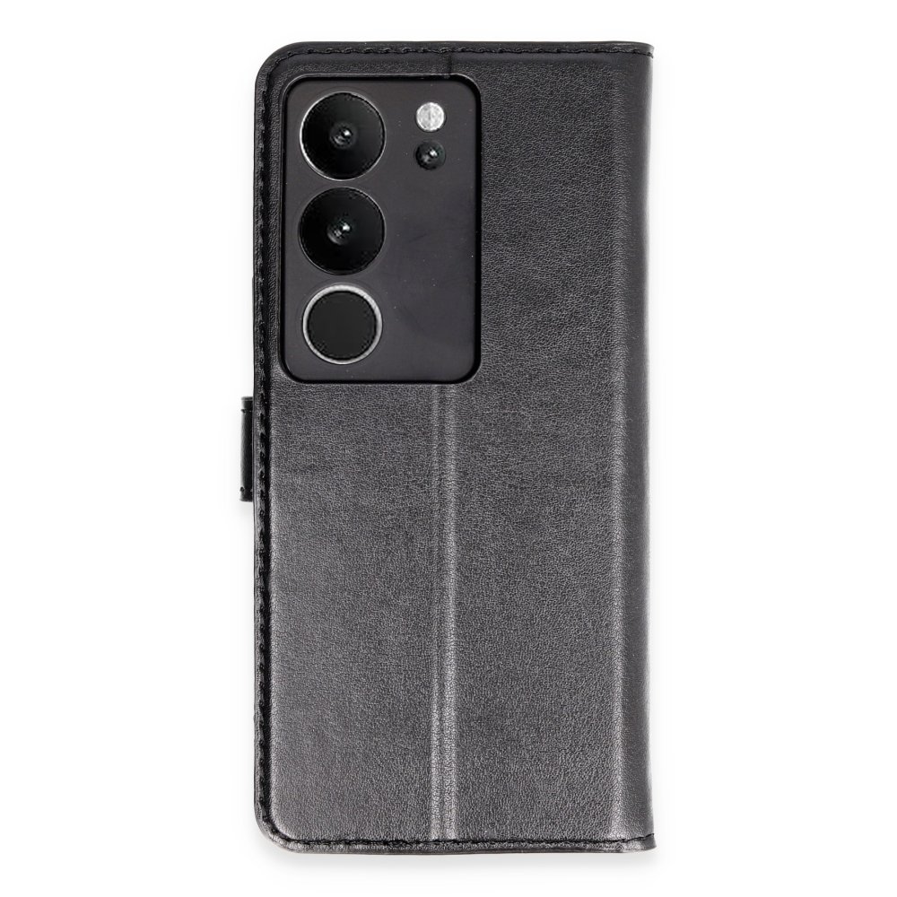  Vivo V29 5G Kılıf Trend S Plus Kapaklı Kılıf - Siyah