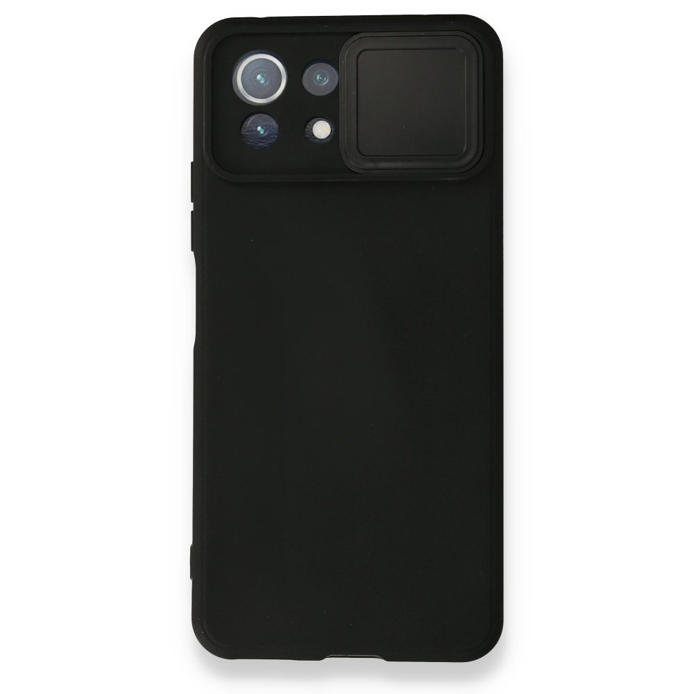 Xiaomi Mİ 11 Lite Kılıf Color Lens Silikon - Siyah  Xiaomi Mİ 11 Lite Kılıf Color Lens Silikon - Siyah