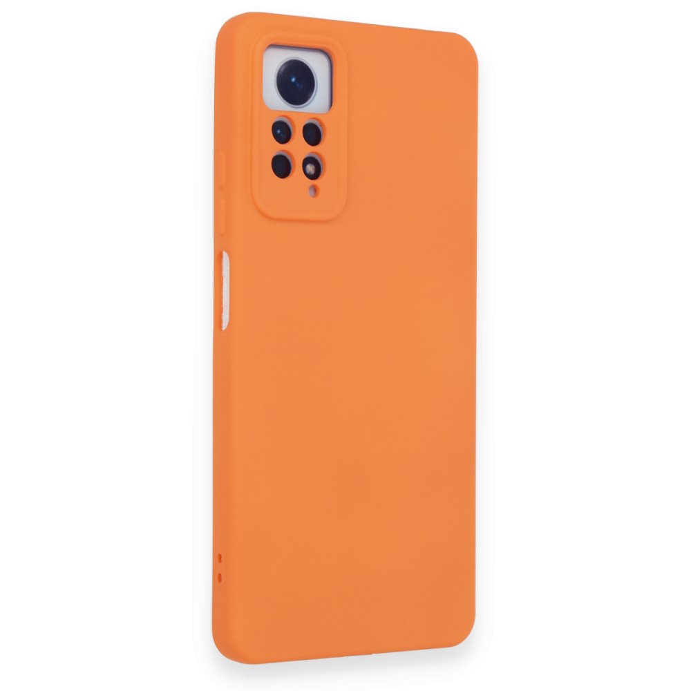Redmi Note 12 Pro 4G Kılıf Nano içi Kadife Silikon - Turuncu