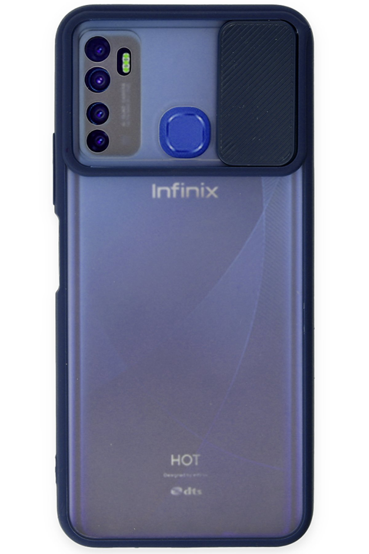 İnfinix Hot 9 Kılıf Palm Buzlu Kamera Sürgülü Silikon - Lacivert İnfinix Hot 9 Kılıf Palm Buzlu Kamera Sürgülü Silikon - Lacivert