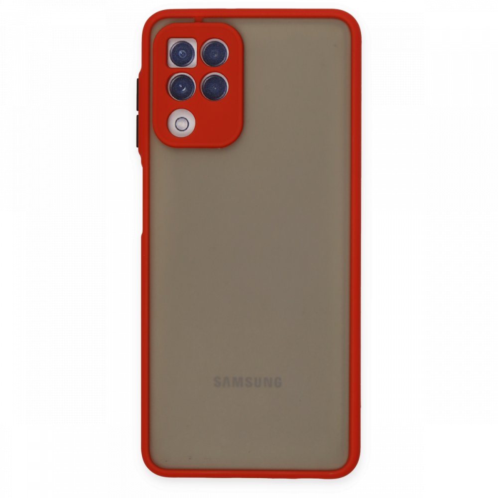  Samsung Galaxy M32 Kılıf Montreal Silikon Kapak - Kırmızı