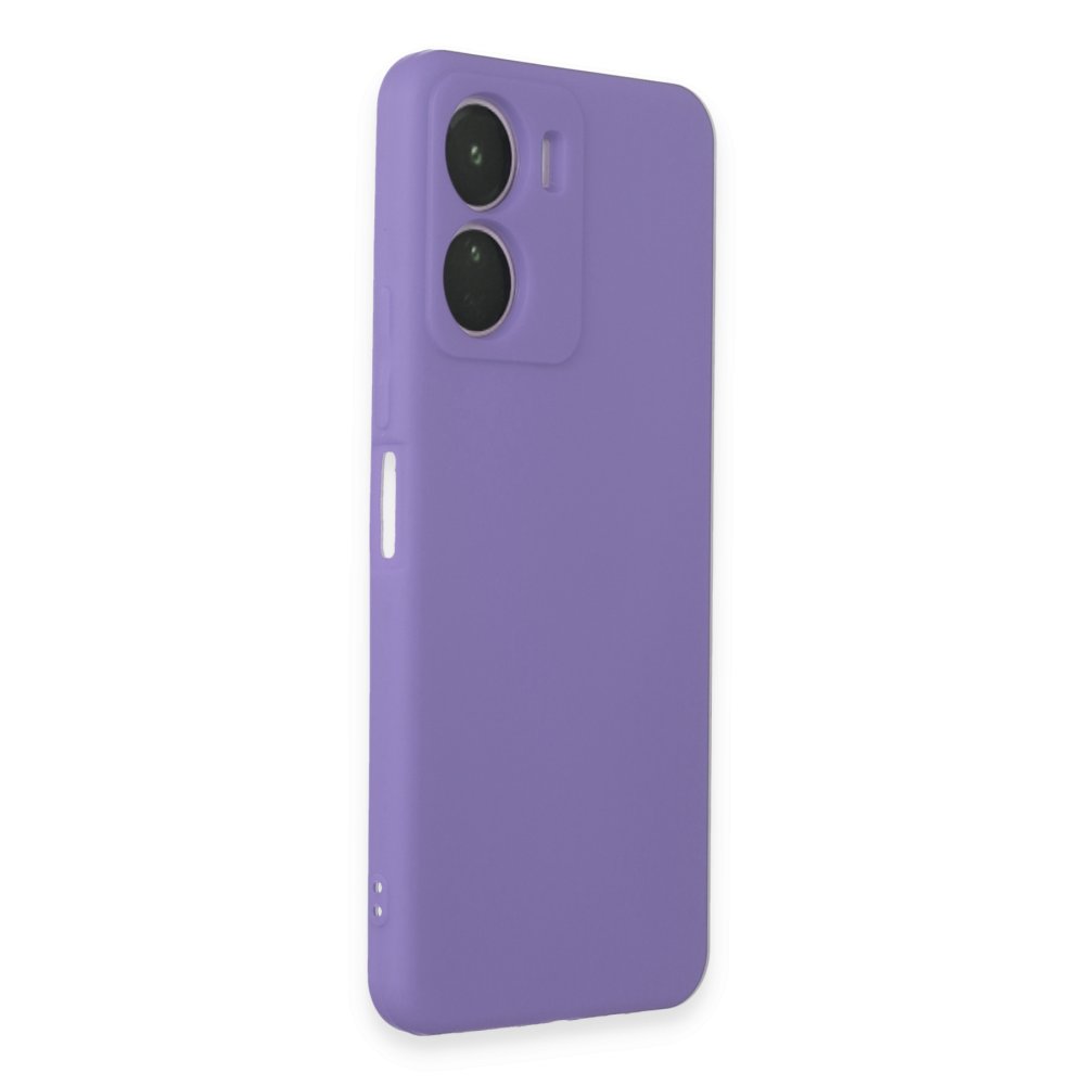  Vivo Y16 Kılıf First Silikon - Lila