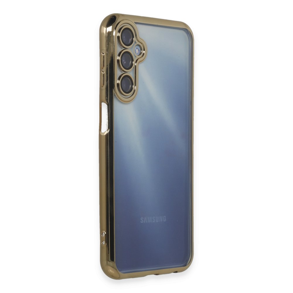 Samsung Galaxy A25 5G Kılıf Razer Lensli Silikon - Gold Samsung Galaxy A25 5G Kılıf Razer Lensli Silikon - Gold