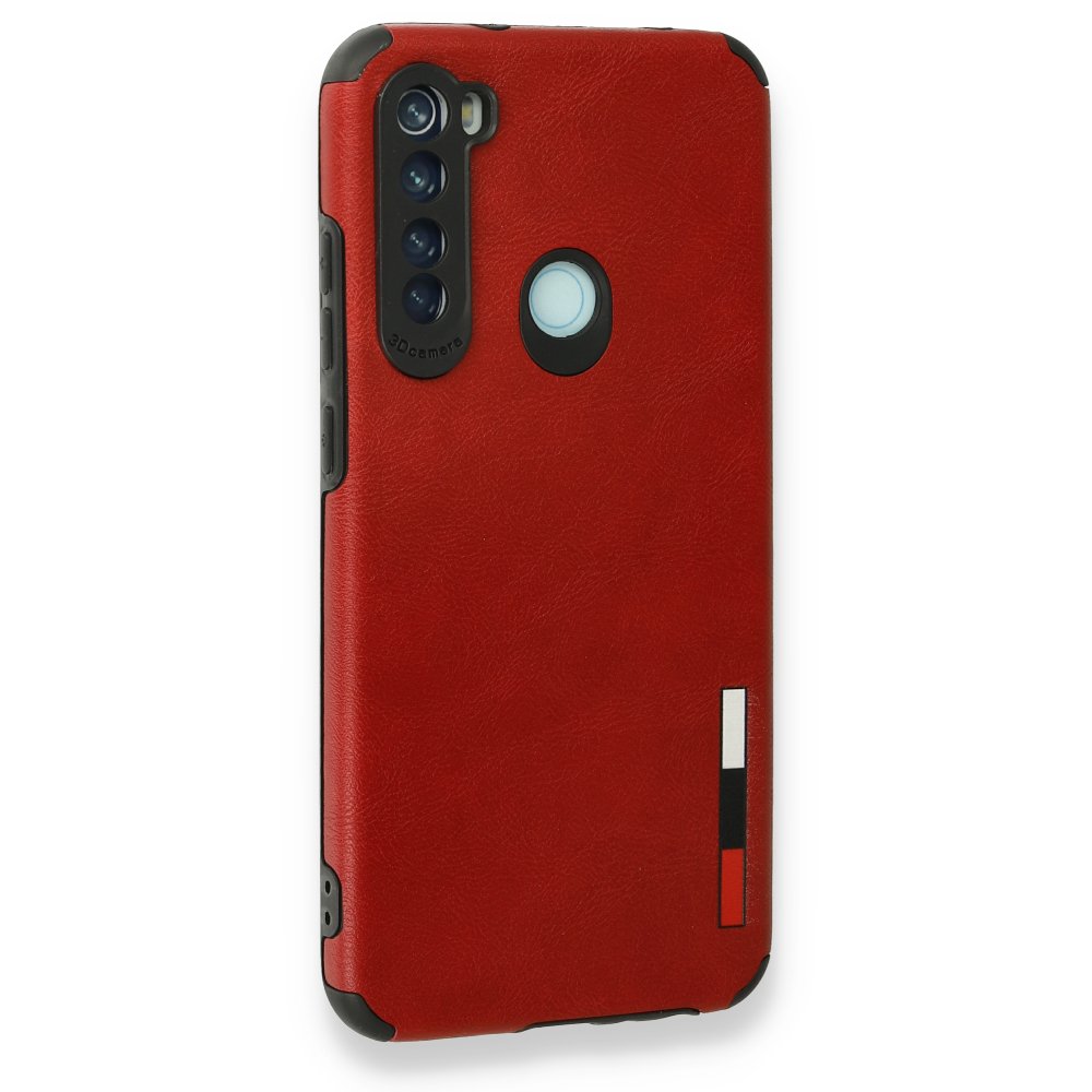 Redmi Note 8 Kılıf Loop Deri Silikon - Kırmızı
