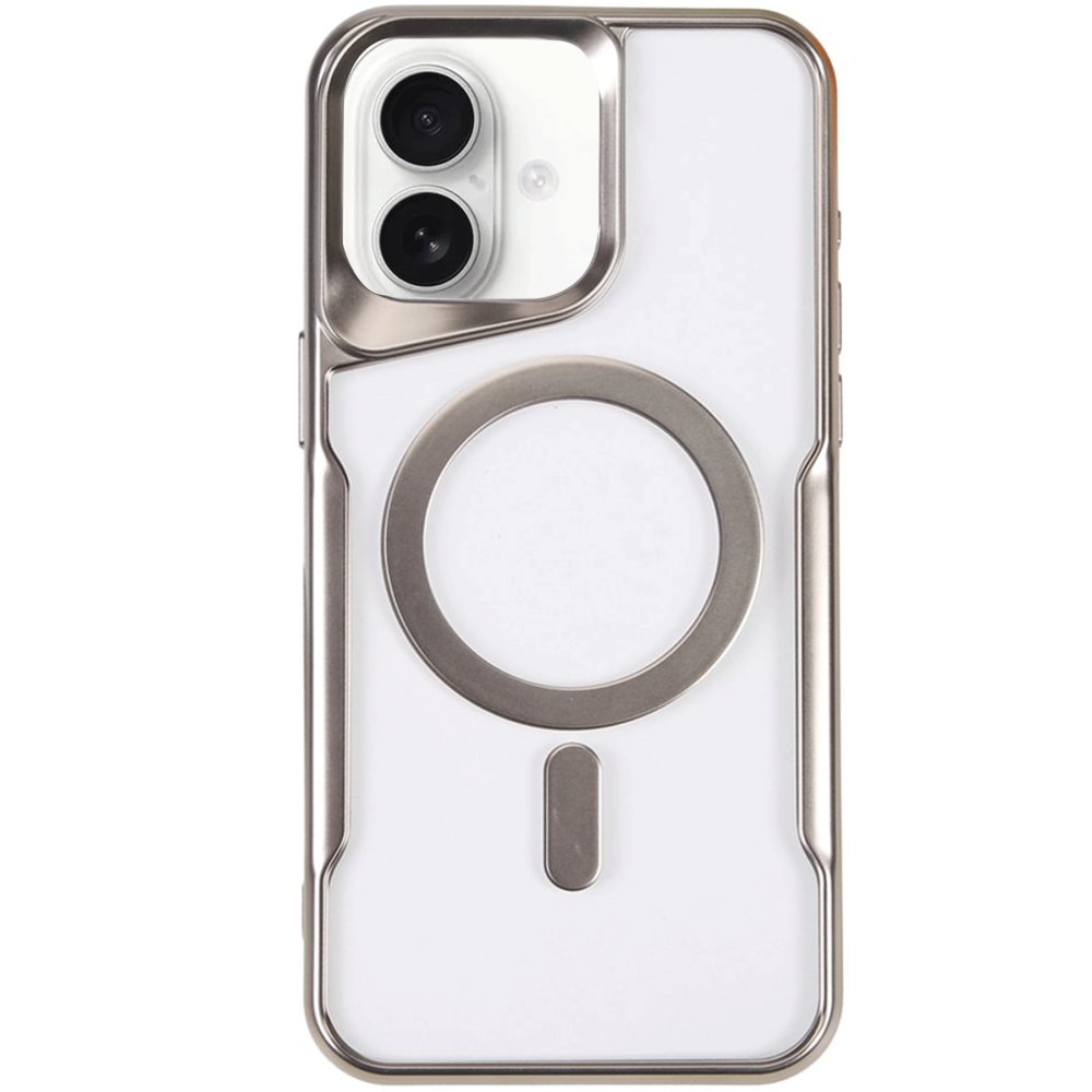 iPhone 16 Plus Kılıf Boyi Magsafe Silikon Kapak - Gümüş  iPhone 16 Plus Kılıf Boyi Magsafe Silikon Kapak - Gümüş