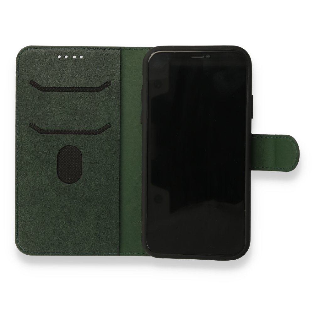 iPhone 13 Mini Kılıf Trend S Plus Kapaklı Kılıf - Yeşil iPhone 13 Mini Kılıf Trend S Plus Kapaklı Kılıf - Yeşil