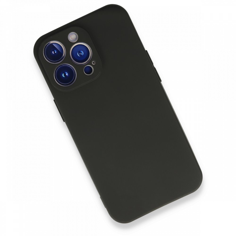  iPhone 13 Pro Kılıf First Silikon - Siyah