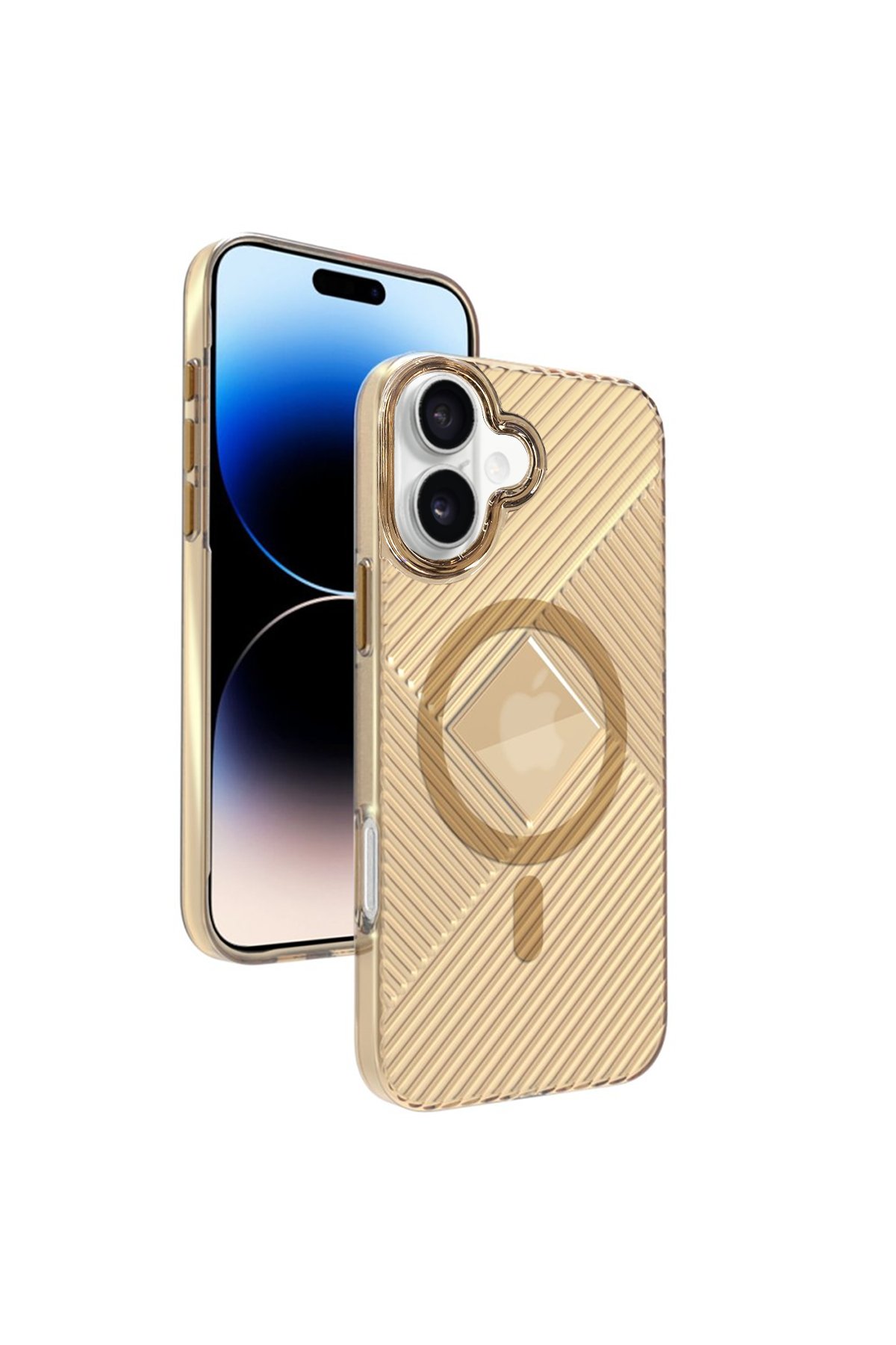 Joko iPhone 16 Stella PC Sert Magsafe Kılıf - Gold