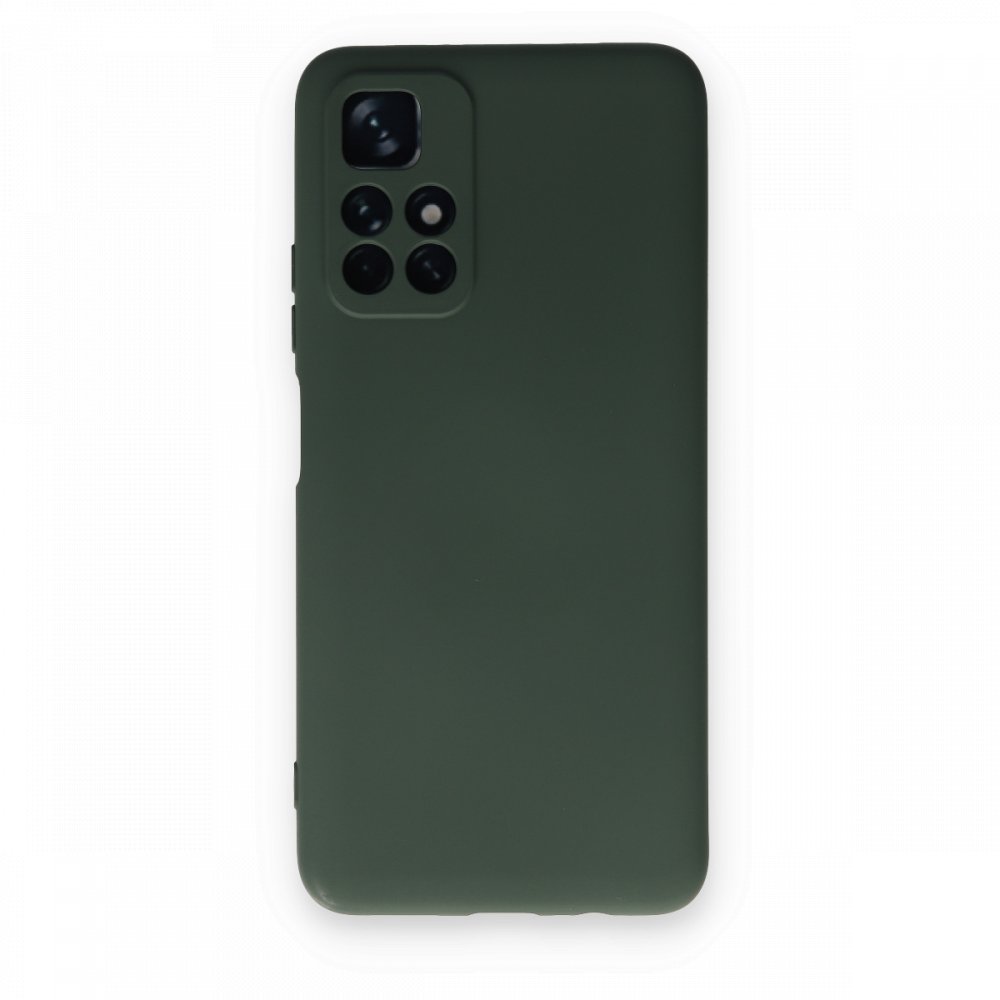  Xiaomi Poco M4 Pro 5G Kılıf Nano içi Kadife Silikon - Koyu Yeşil