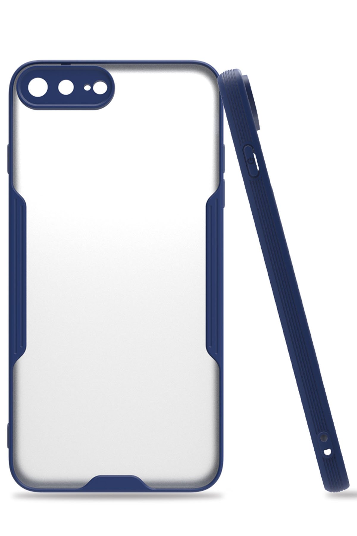 iPhone 8 Plus Kılıf Platin Silikon - Lacivert iPhone 8 Plus Kılıf Platin Silikon - Lacivert