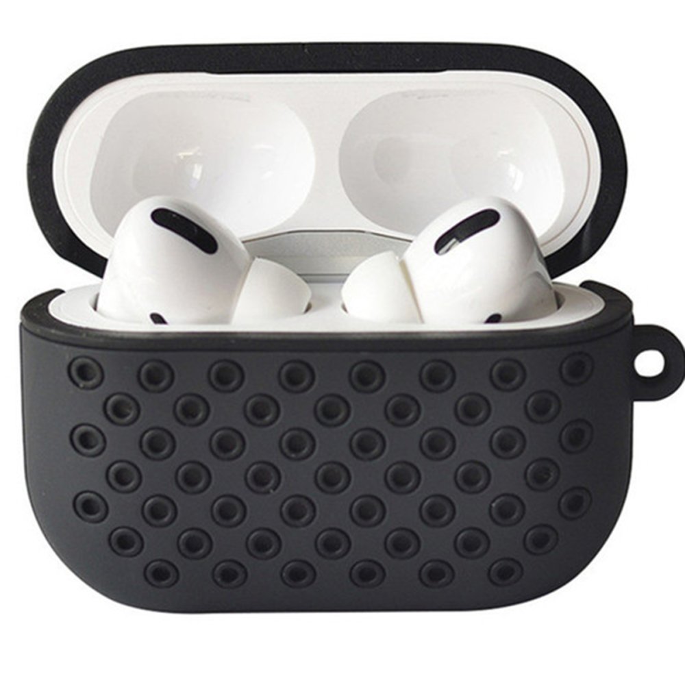 Airpods Pro (1.nesil) Spor Delikli Kılıf - Siyah-Siyah Airpods Pro (1.nesil) Spor Delikli Kılıf - Siyah-Siyah