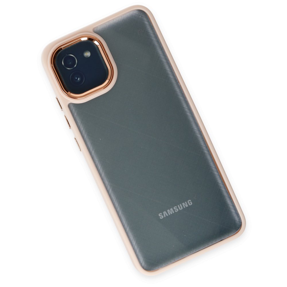  Samsung Galaxy A03 Kılıf Dora Kapak - Pudra