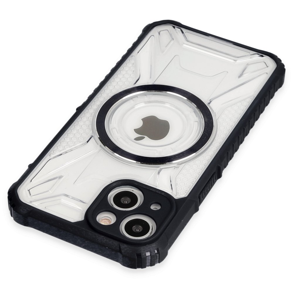 iPhone 14 Kılıf Prag Magneticsafe Kapak - Siyah