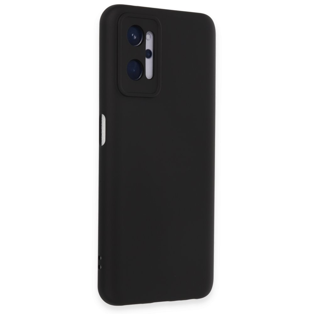  Realme 9i 4G Kılıf Nano içi Kadife Silikon - Siyah