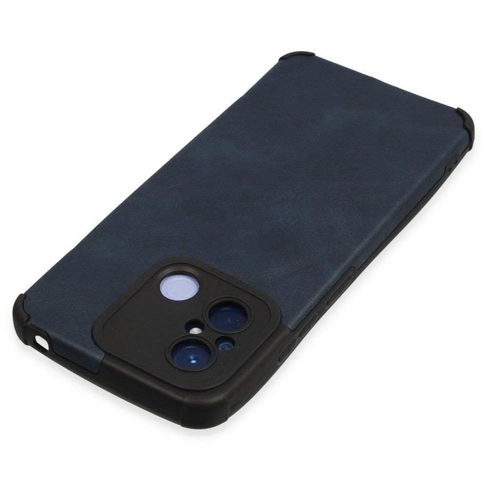 Redmi 12C Kılıf Loop Deri Silikon - Lacivert Redmi 12C Kılıf Loop Deri Silikon - Lacivert