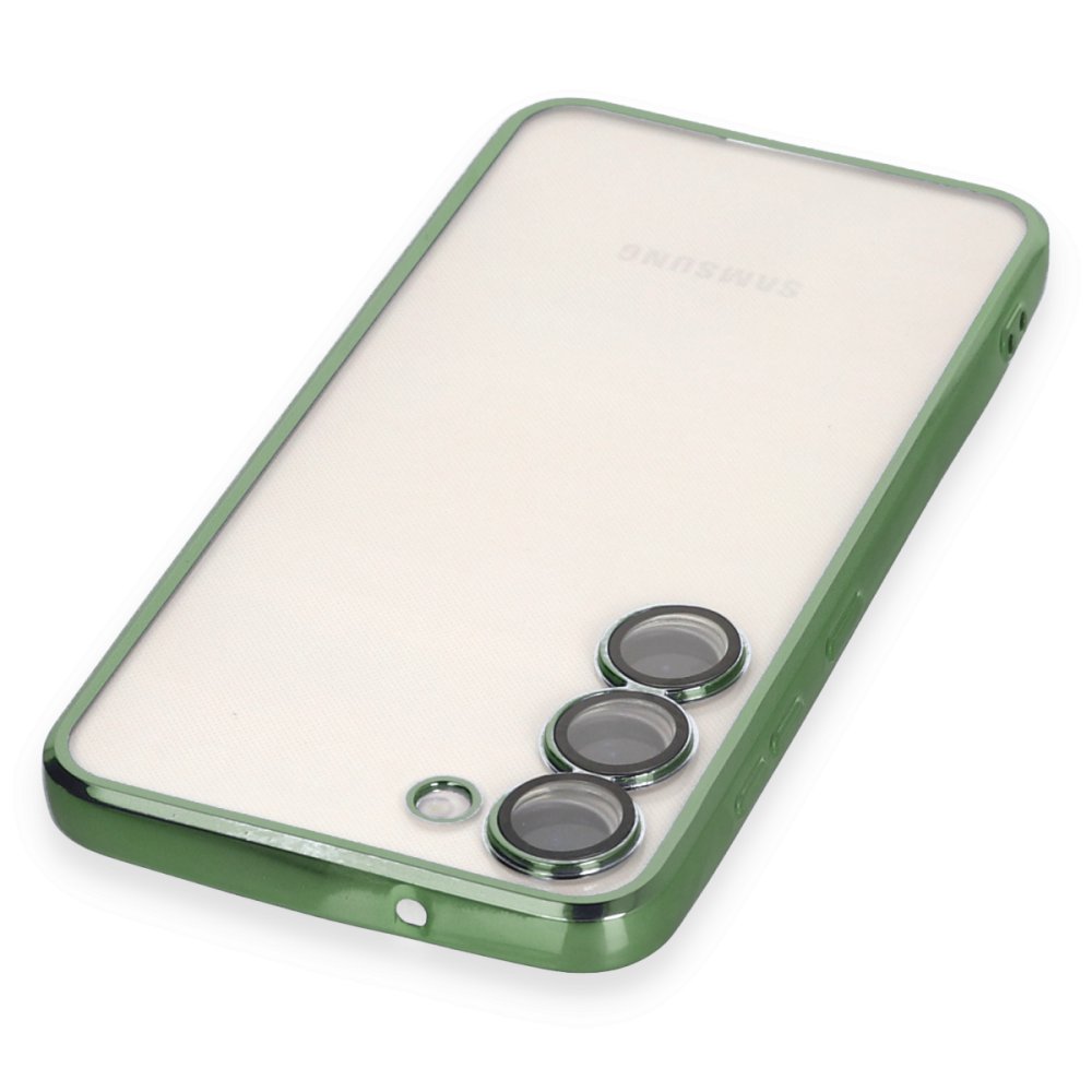  Samsung Galaxy S23 Plus Kılıf Razer Lensli Silikon - Yeşil
