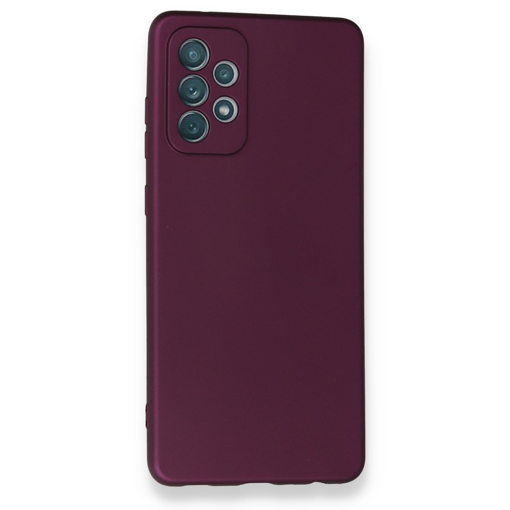  Samsung Galaxy A72 Kılıf First Silikon - Mürdüm