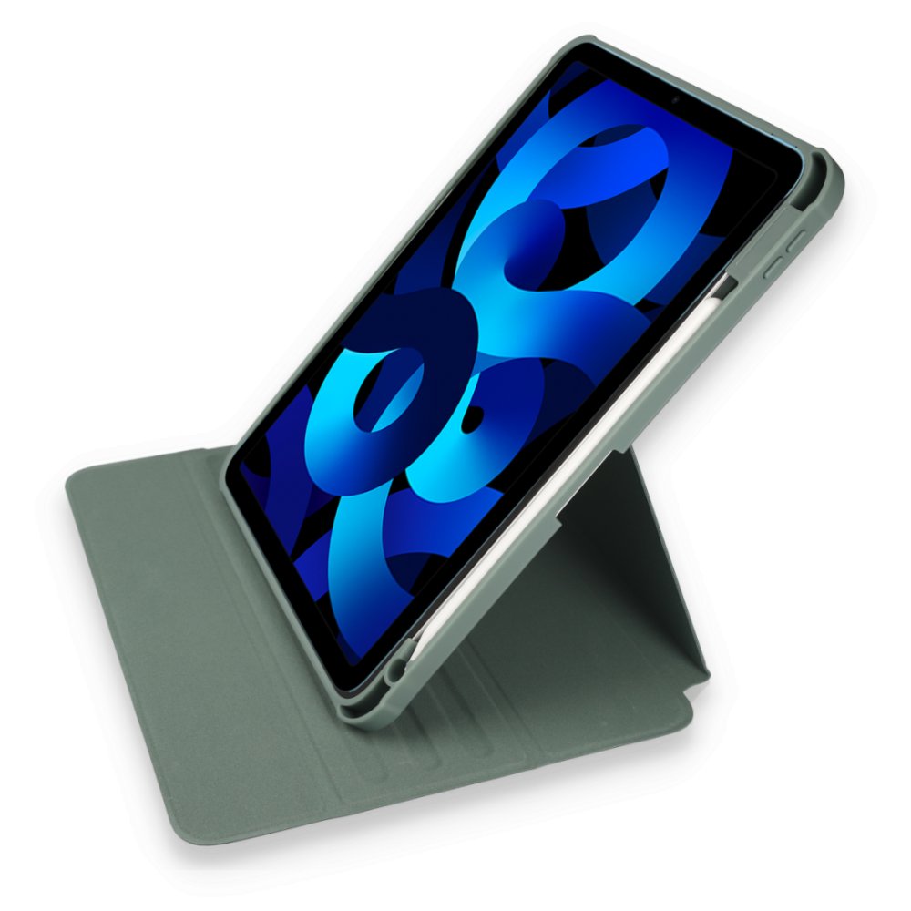  iPad 10.2 (7.nesil) Kılıf Starling 360 Kalemlikli Tablet Kılıf - Koyu Yeşil