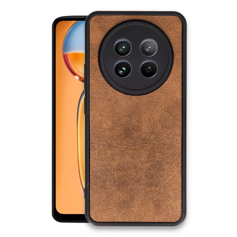 Realme 12 5G Kılıf Aras Deri Kapak - Taba Realme 12 5G Kılıf Aras Deri Kapak - Taba
