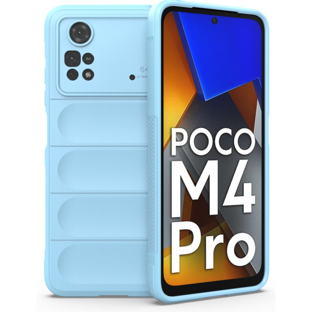  Xiaomi Poco M4 Pro 4G Kılıf Optimum Silikon - Sky Blue
