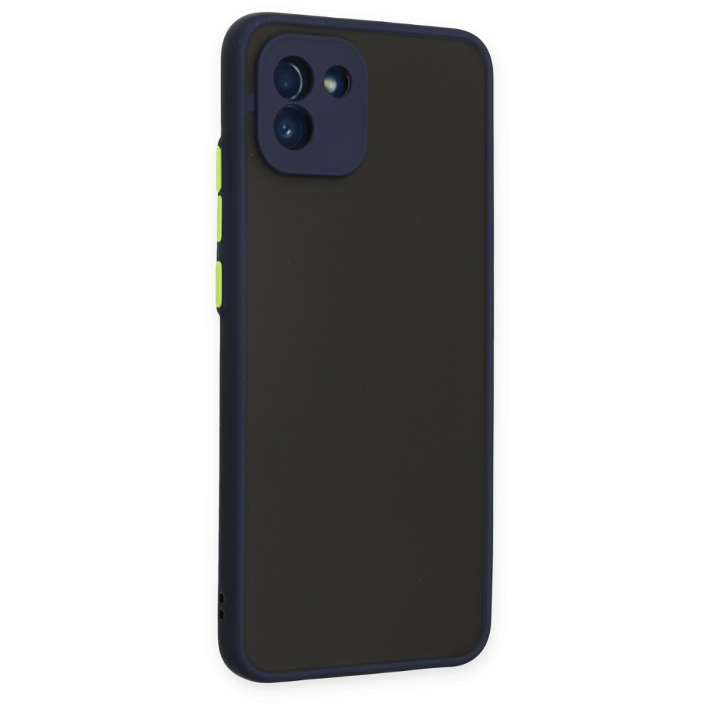  Samsung Galaxy A03 Kılıf Montreal Silikon Kapak - Lacivert