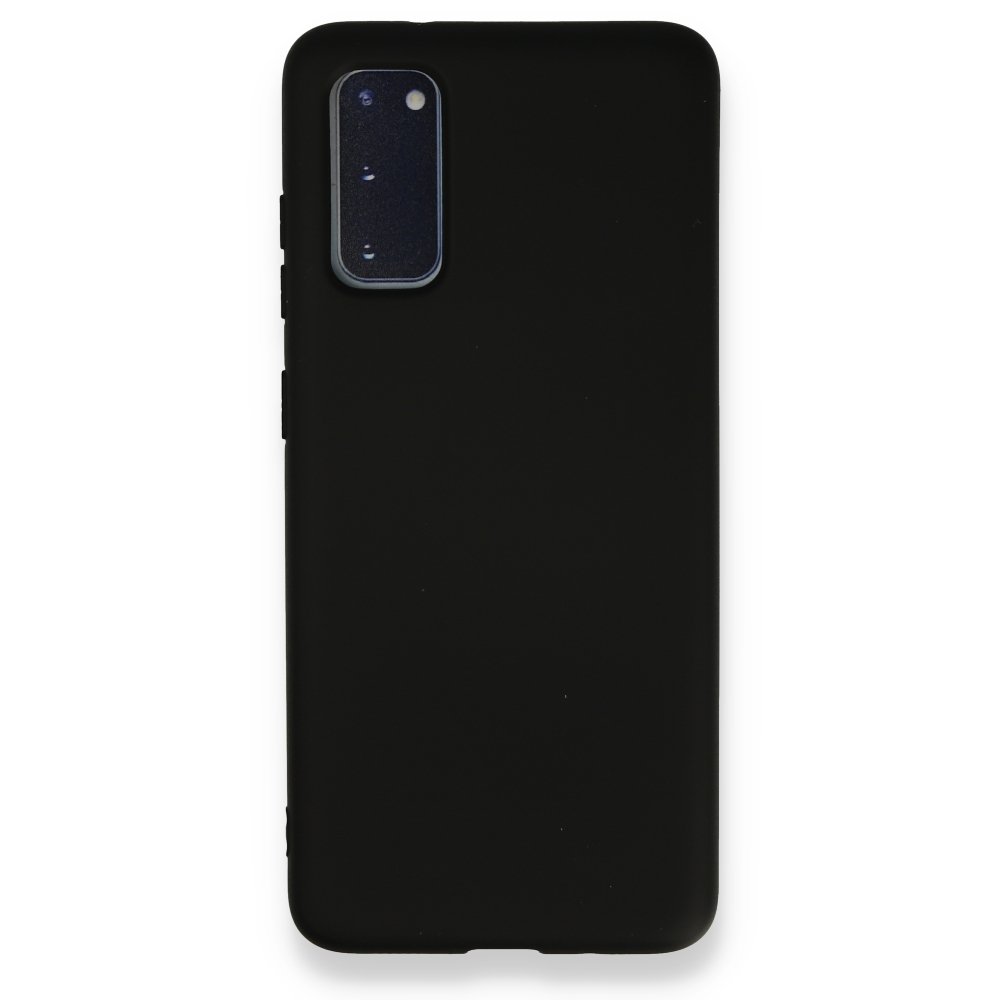  Samsung Galaxy S20 Kılıf Nano içi Kadife Silikon - Siyah