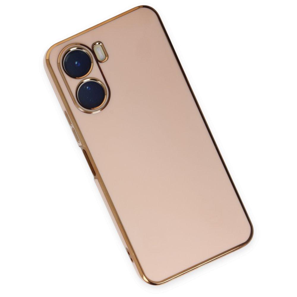 Vivo Y16 Kılıf Volet Silikon - Pembe  Vivo Y16 Kılıf Volet Silikon - Pembe