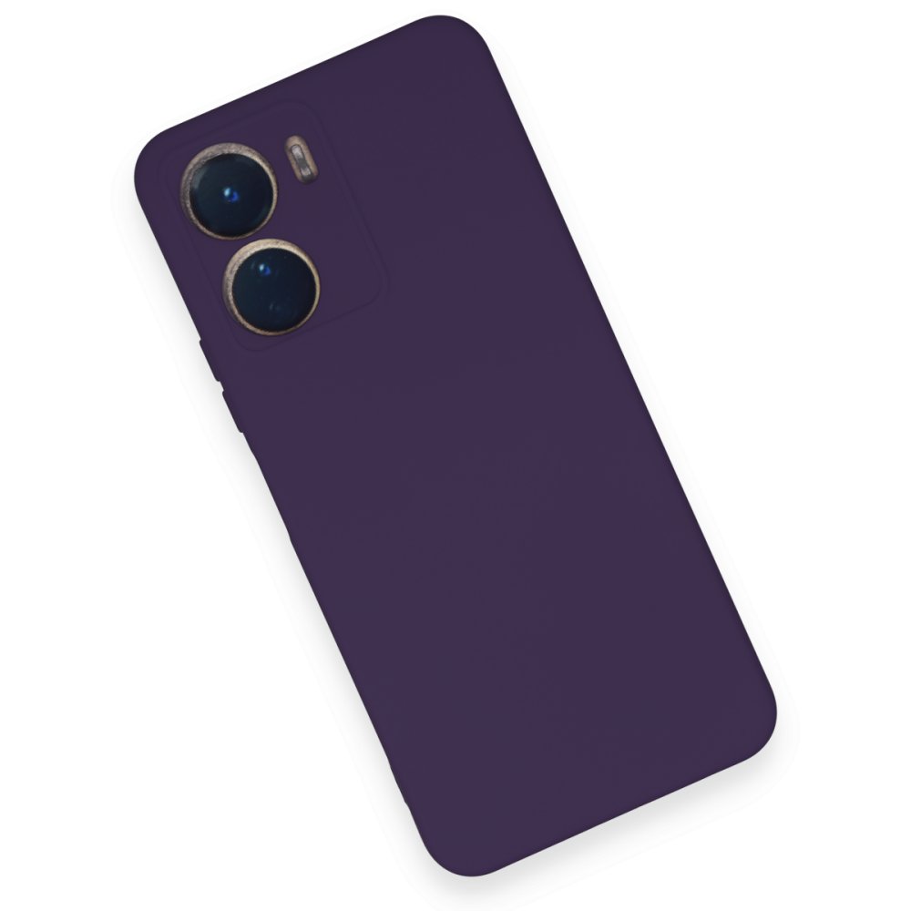 Vivo Y16 Kılıf Nano içi Kadife Silikon - Mor Vivo Y16 Kılıf Nano içi Kadife Silikon - Mor