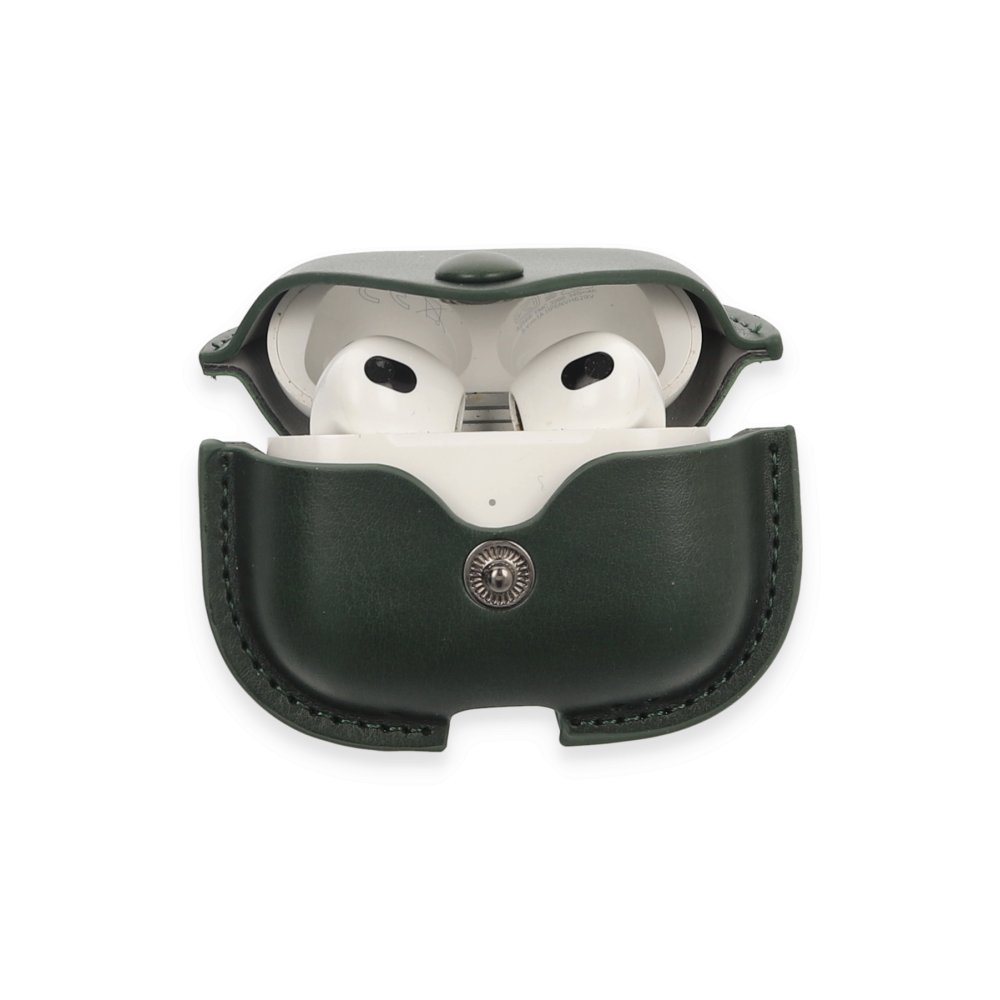 Airpods 3 (3.nesil) Çanta Deri Kılıf - Haki Yeşil Airpods 3 (3.nesil) Çanta Deri Kılıf - Haki Yeşil