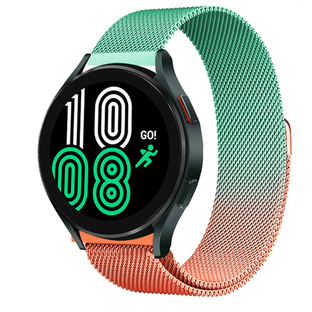  GT4 46mm 22mm Metal Mıknatıslı Kordon - Turuncu-Yeşil