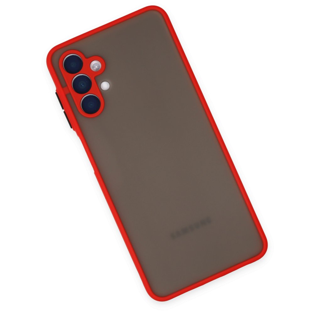  Samsung Galaxy A04S Kılıf Montreal Silikon Kapak - Kırmızı