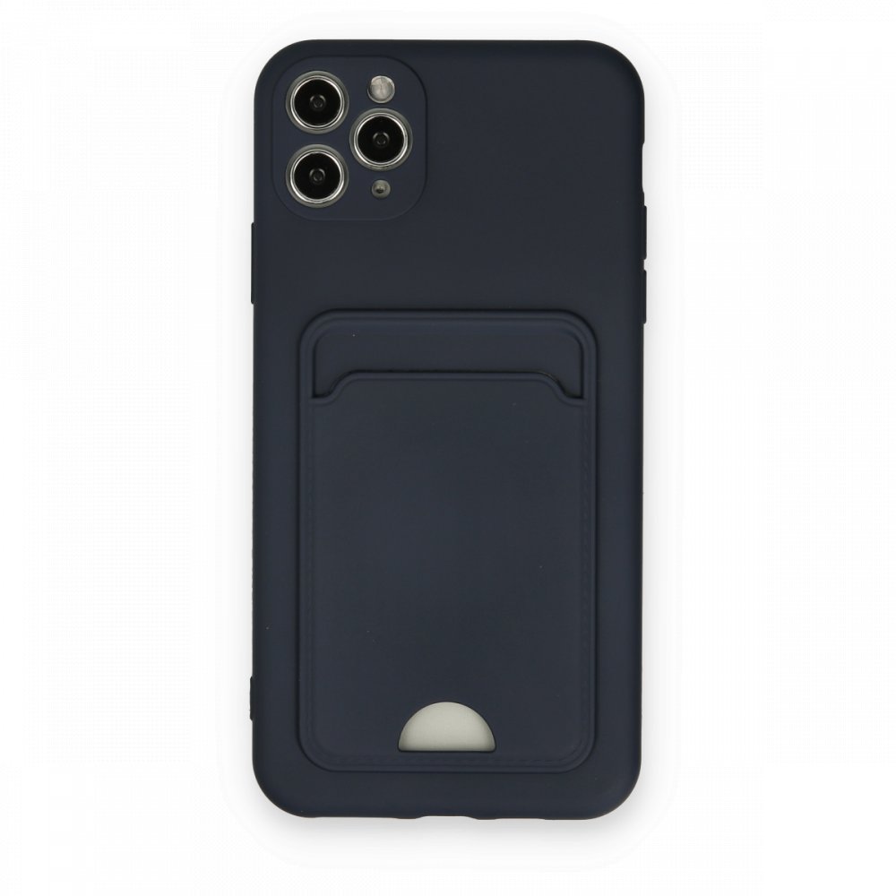 iPhone 11 Pro Max Kılıf Kelvin Kartvizitli Silikon - Lacivert iPhone 11 Pro Max Kılıf Kelvin Kartvizitli Silikon - Lacivert